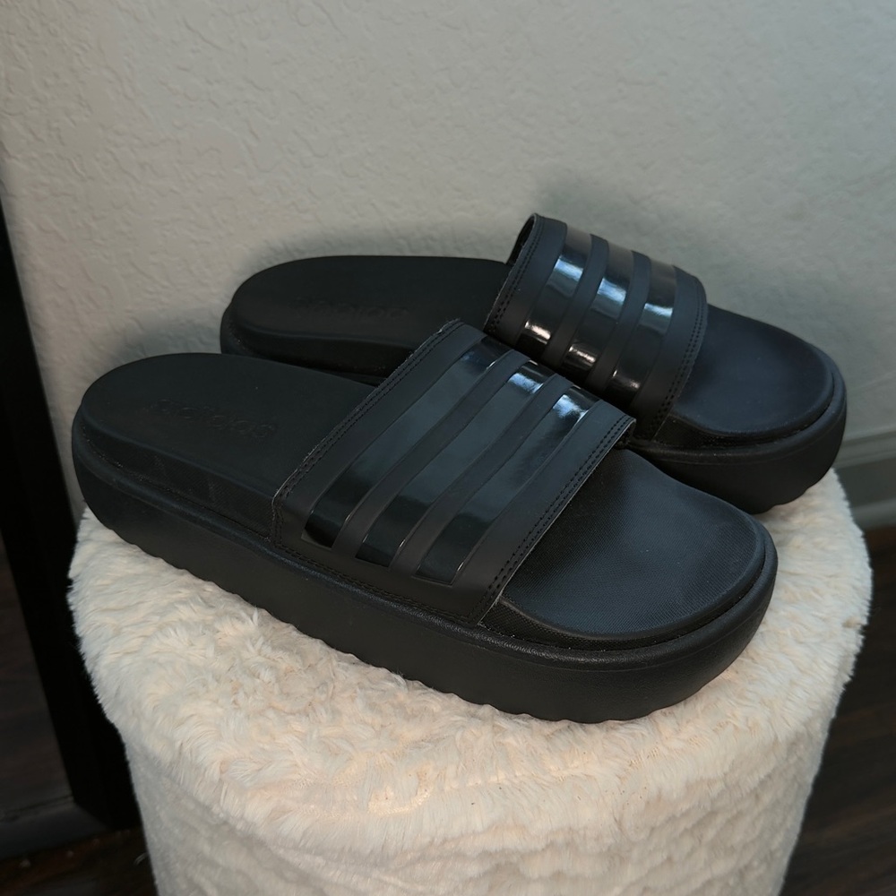 Adidas Black Slide Sandals